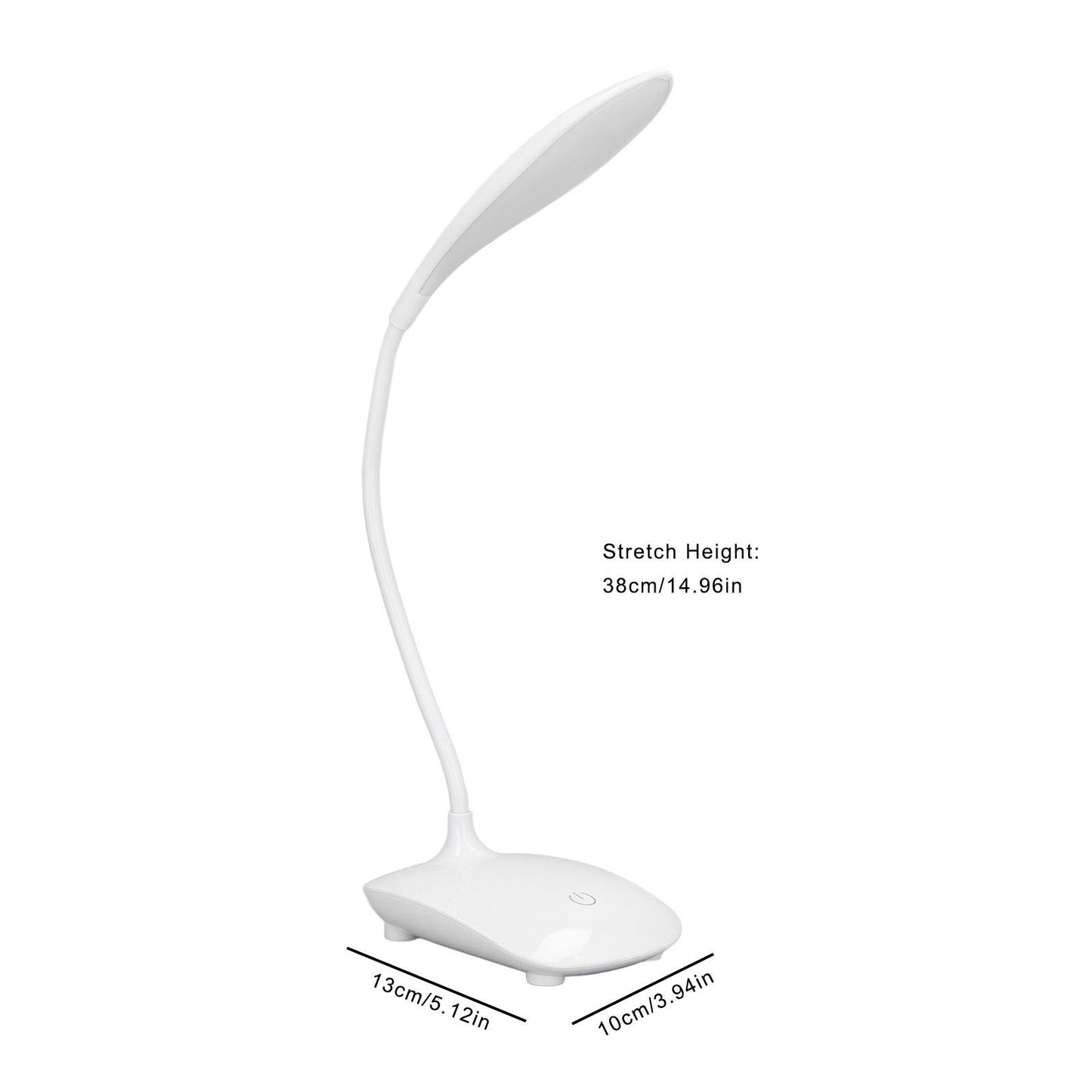 Touch Control LED Desk Table Lamp USB Battery Operated 3 Lighting Modes Flexible Angle for Children Student V1294-YM0523-3119220020311