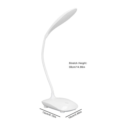 Touch Control LED Desk Table Lamp USB Battery Operated 3 Lighting Modes Flexible Angle for Children Student V1294-YM0523-3119220020311