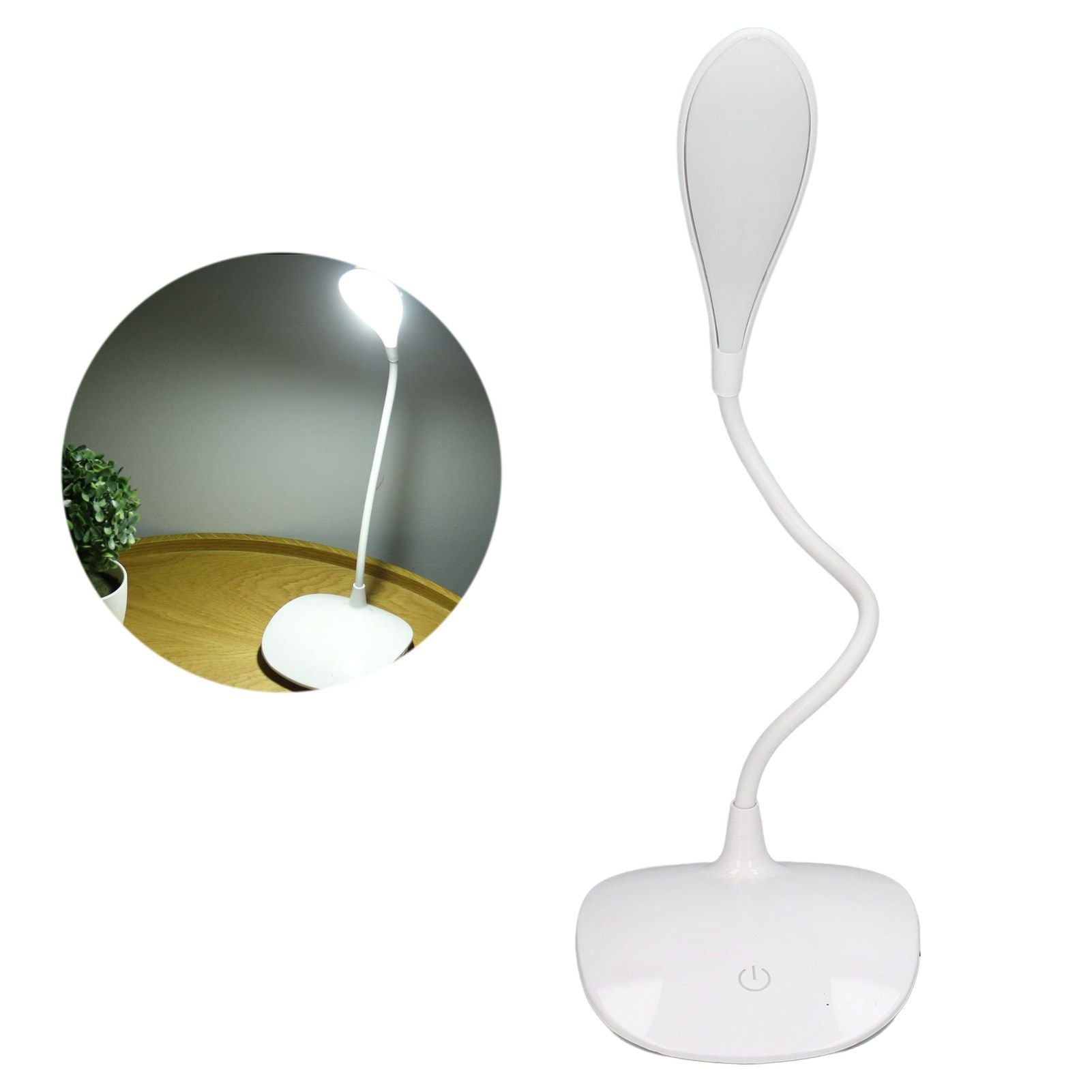 LED Desk Lamp USB Charging Touch Control 3 Modes Gooseneck Table Light for Children Students V1294-YM0523-3119220020411