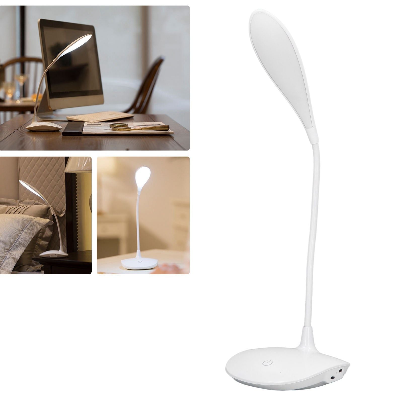 LED Desk Lamp USB Charging Touch Control 3 Modes Gooseneck Table Light for Children Students V1294-YM0523-3119220020411