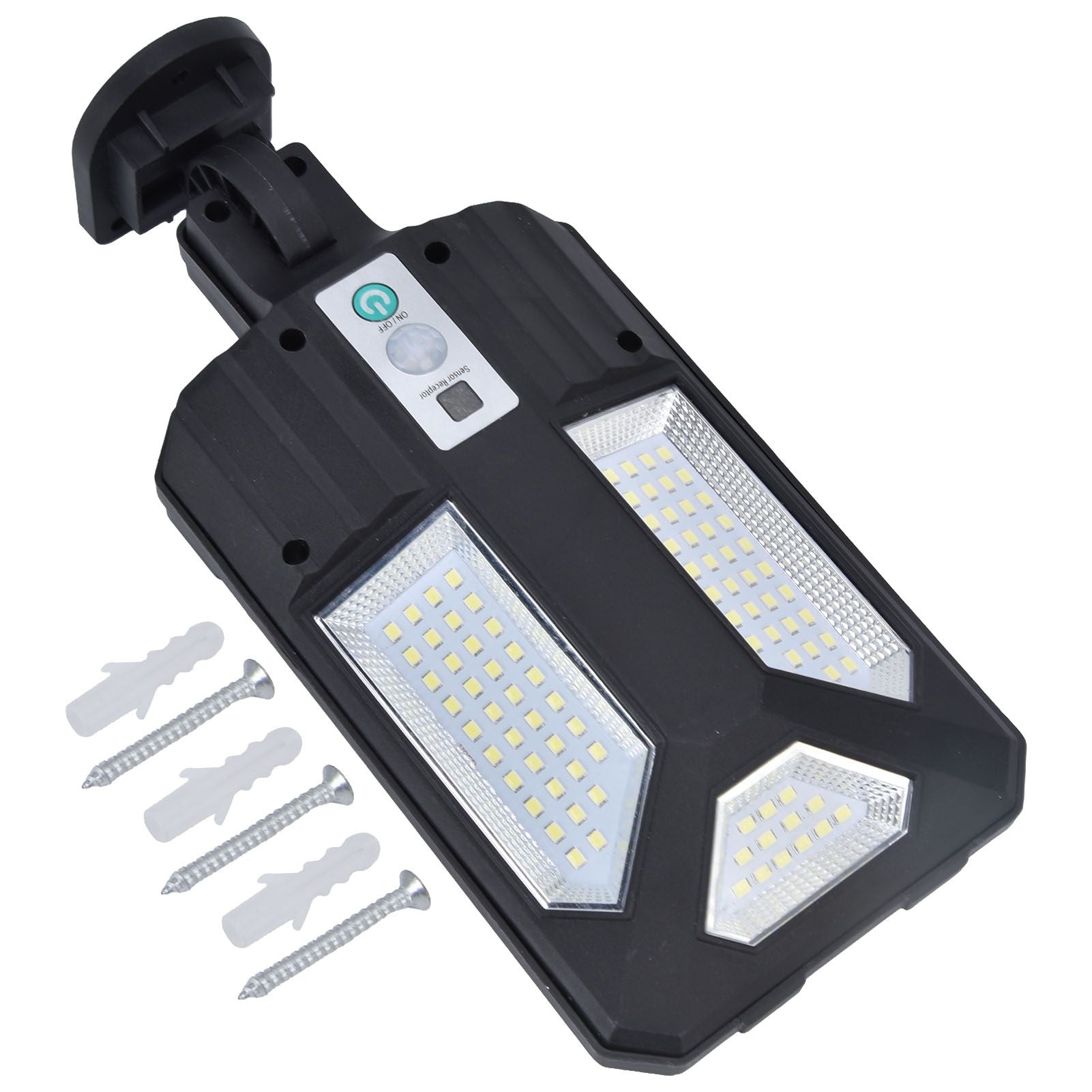 Solar Wall Light IP65 Waterproof 87LED 2400MAH Battery 3000LM Motion Sensor Lamp for Pathway Garden V1294-YM0523-3119220022311
