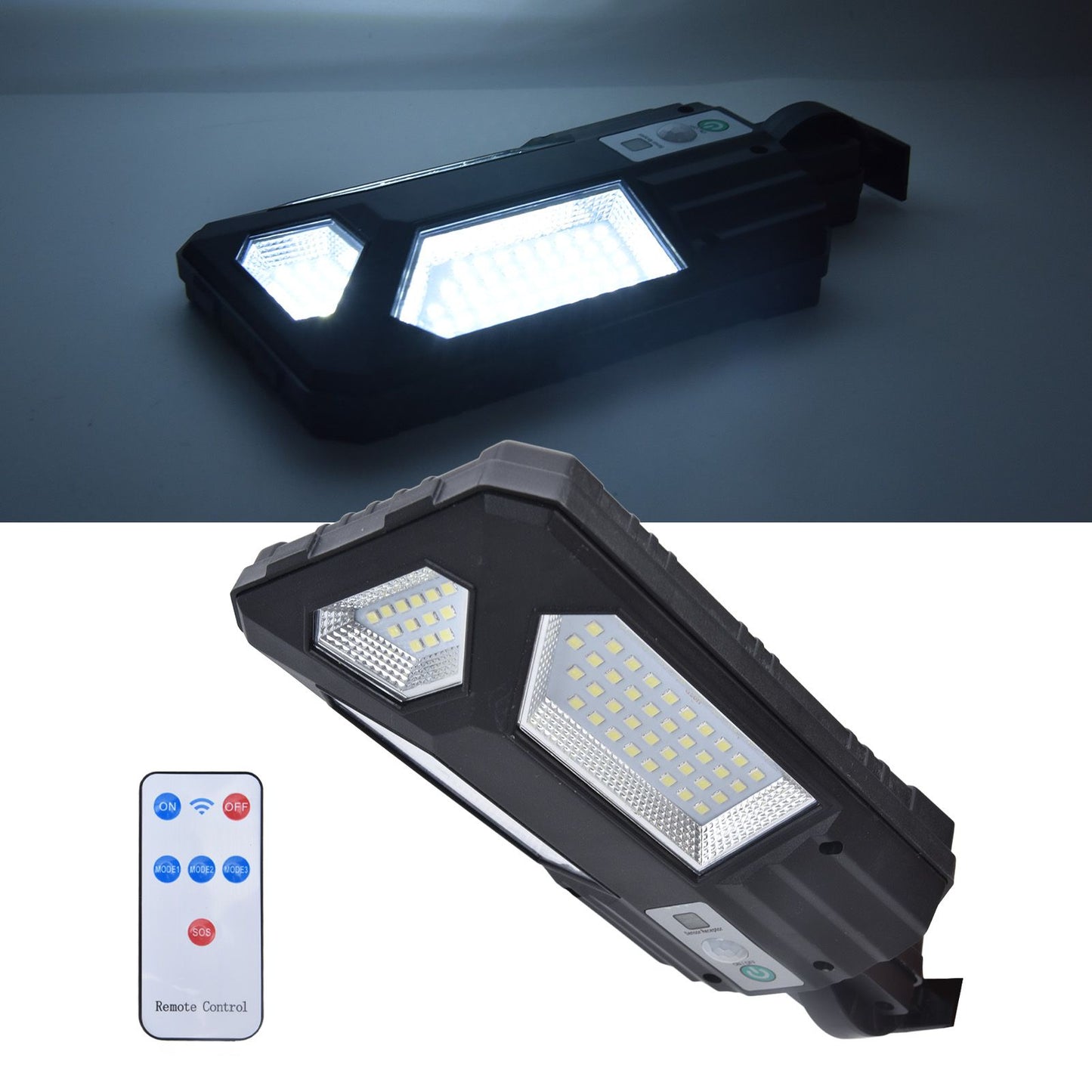 87LED Solar Light Garden Light Motion Sensor Street Lamp IP65 Waterproof Outdoor Wall Lamp with Remote V1294-YM0523-3119220022411
