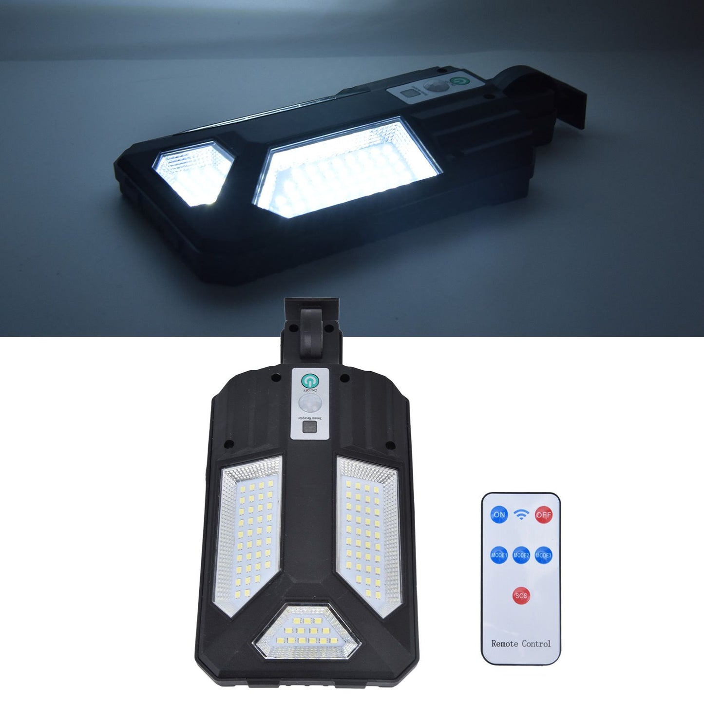 87LED Solar Light Garden Light Motion Sensor Street Lamp IP65 Waterproof Outdoor Wall Lamp with Remote V1294-YM0523-3119220022411