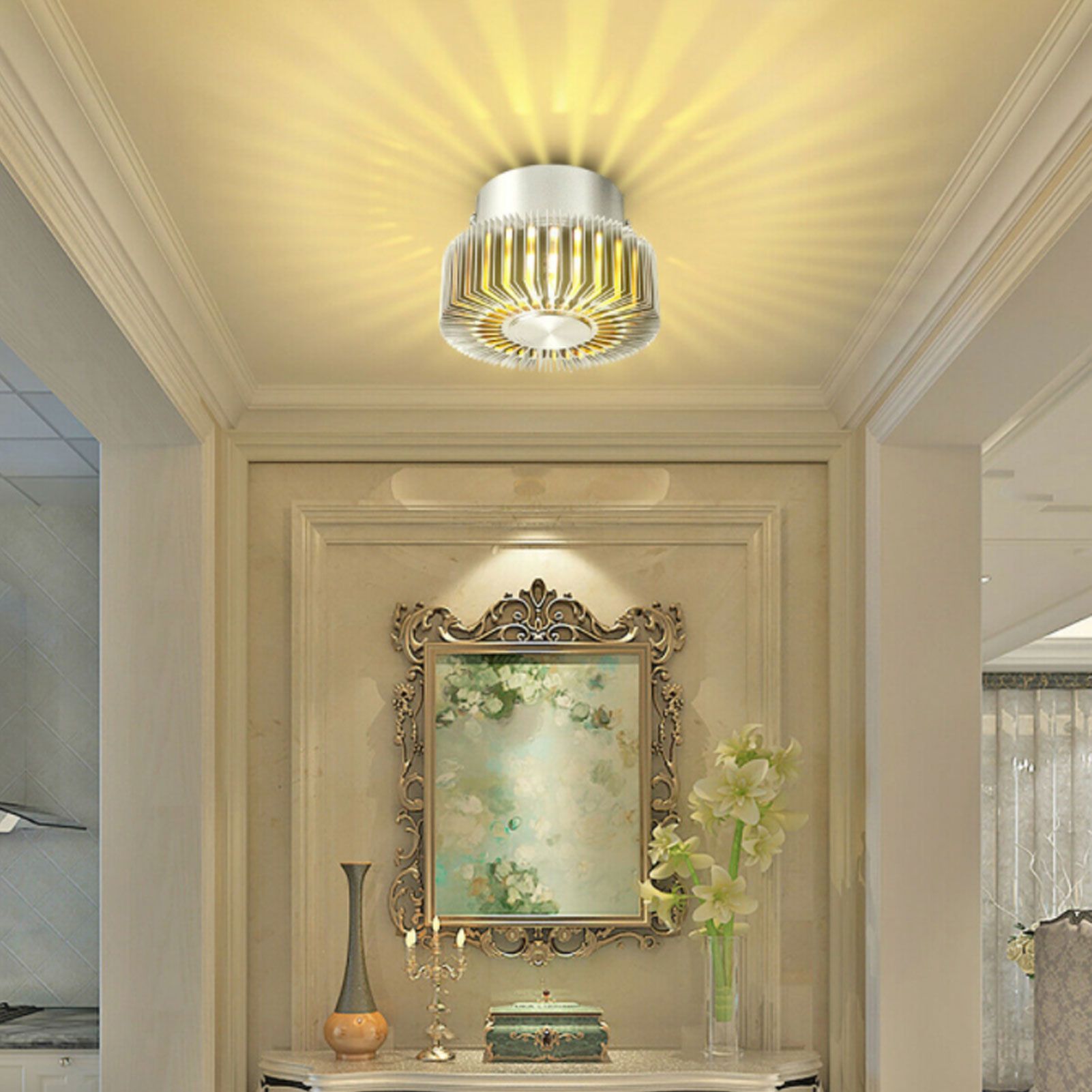 Ceiling Light 3W LED Sun Shaped Ceiling Astigmatism Light Bar Corridor Porch Decoration Ceiling LightHigh End V1294-YM0523-3119220023811