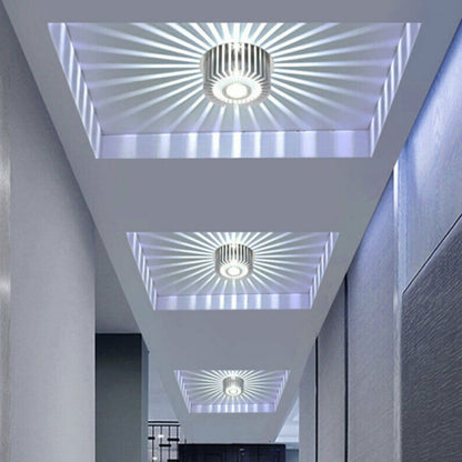 Ceiling Light 3W LED Sun Shaped Ceiling Astigmatism Light Bar Corridor Porch Decoration Ceiling LightHigh End V1294-YM0523-3119220023812
