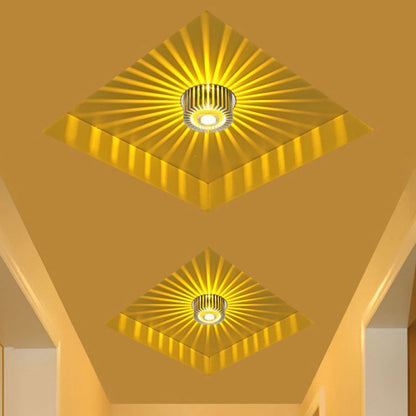 Ceiling Light 3W LED Sun Shaped Ceiling Astigmatism Light Bar Corridor Porch Decoration Ceiling LightHigh End V1294-YM0523-3119220023816