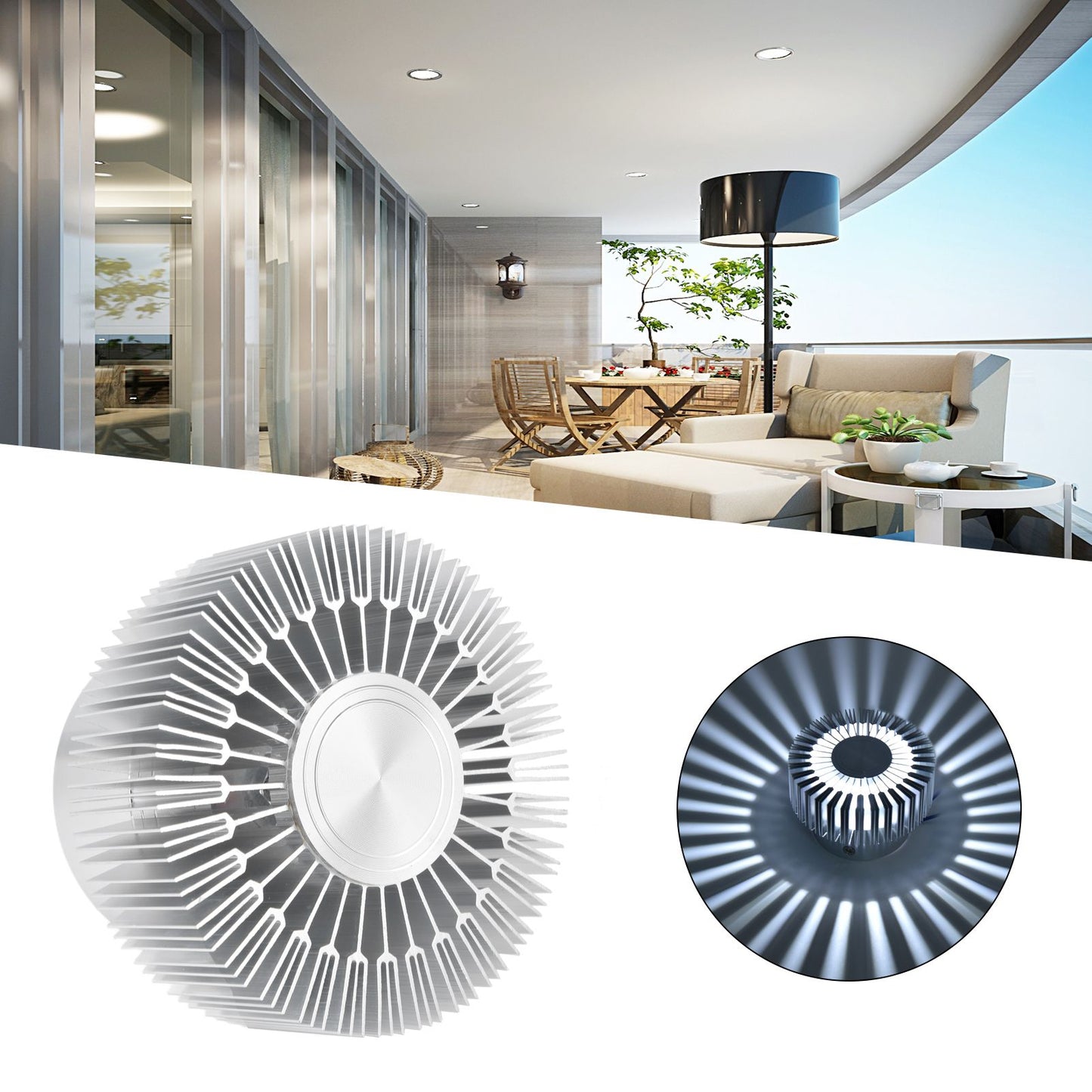 Ceiling Light 3W LED Sun Shaped Ceiling Astigmatism Light Bar Corridor Porch Decoration Ceiling LightEconomy V1294-YM0523-3119220023819