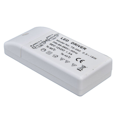 LED Transformer 18W 12VDC 1.5A Constant Current LED Driver for Cabinet Light DIY Lamp AC 85-265V V1294-YM0523-3119220024011