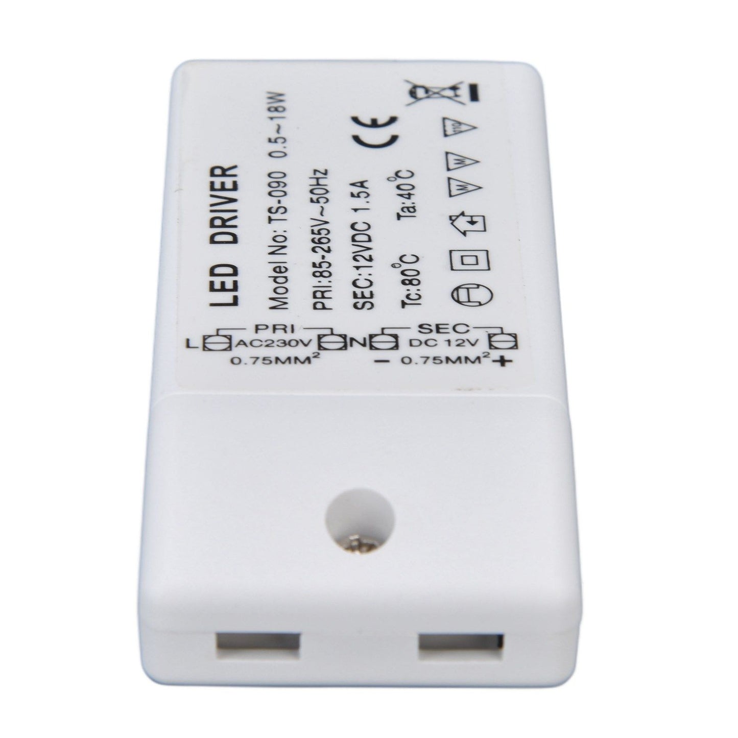 LED Transformer 18W 12VDC 1.5A Constant Current LED Driver for Cabinet Light DIY Lamp AC 85-265V V1294-YM0523-3119220024011