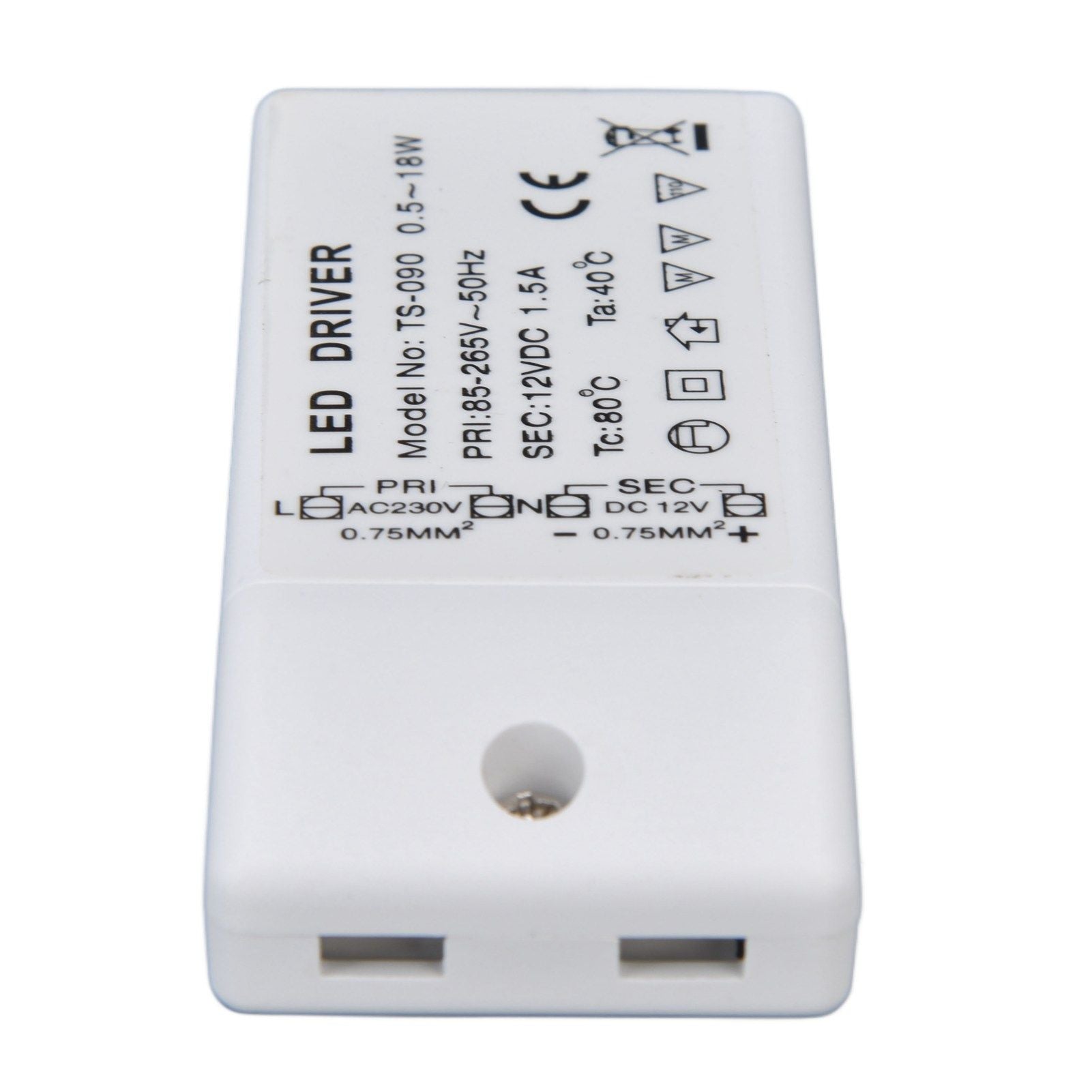 LED Transformer 18W 12VDC 1.5A Constant Current LED Driver for Cabinet Light DIY Lamp AC 85-265V V1294-YM0523-3119220024011