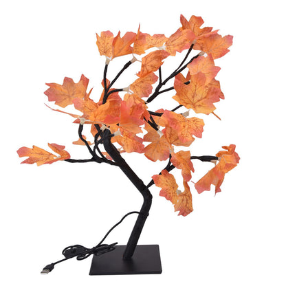 Fall Tree LED 24 Lights Warm Light Beads Romantic Style USB Power Supply Fall Light Up Thanksgiving Tree 5V V1294-YM0523-3119220025011