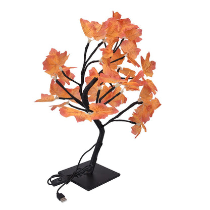 Fall Tree LED 24 Lights Warm Light Beads Romantic Style USB Power Supply Fall Light Up Thanksgiving Tree 5V V1294-YM0523-3119220025011