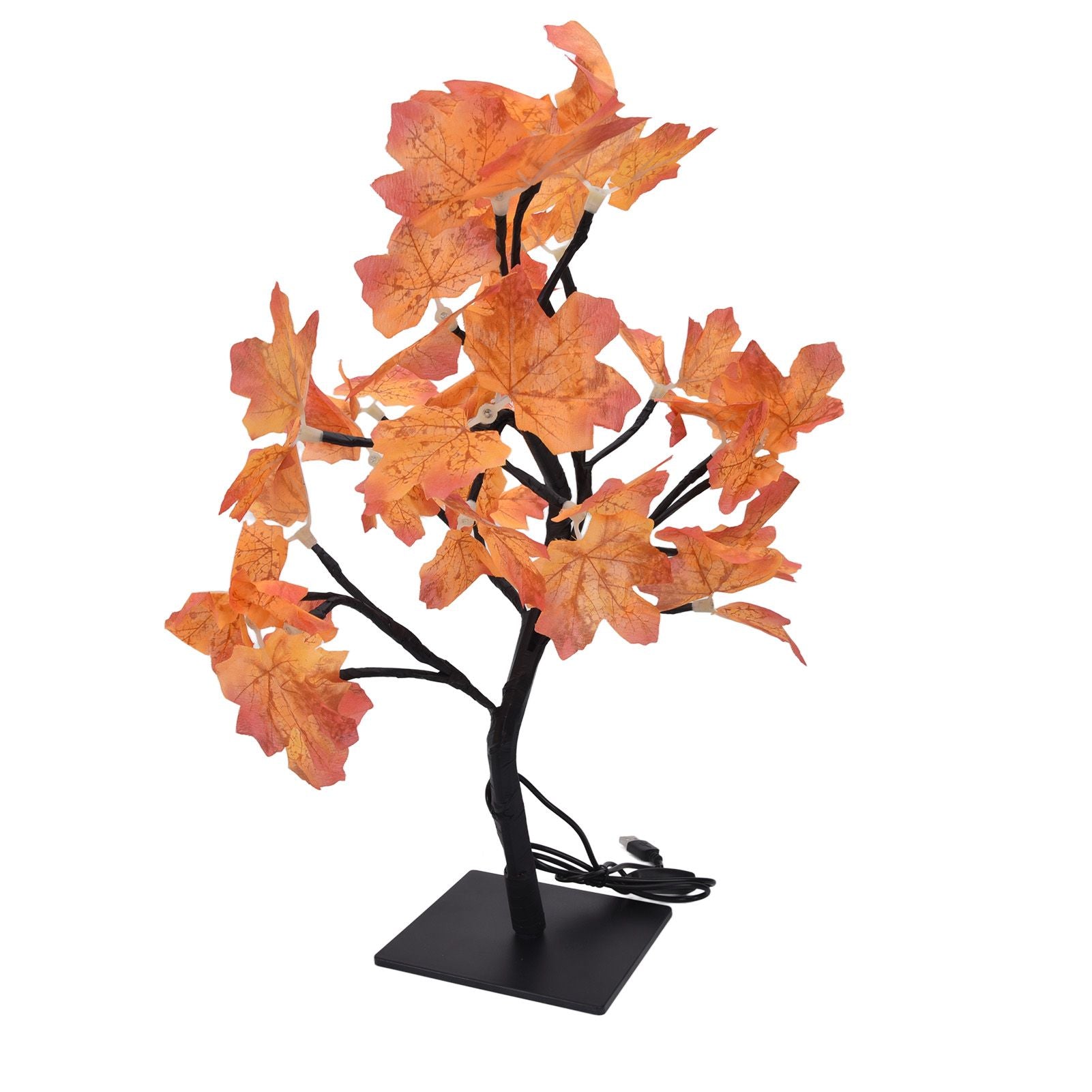 Fall Tree LED 24 Lights Warm Light Beads Romantic Style USB Power Supply Fall Light Up Thanksgiving Tree 5V V1294-YM0523-3119220025011