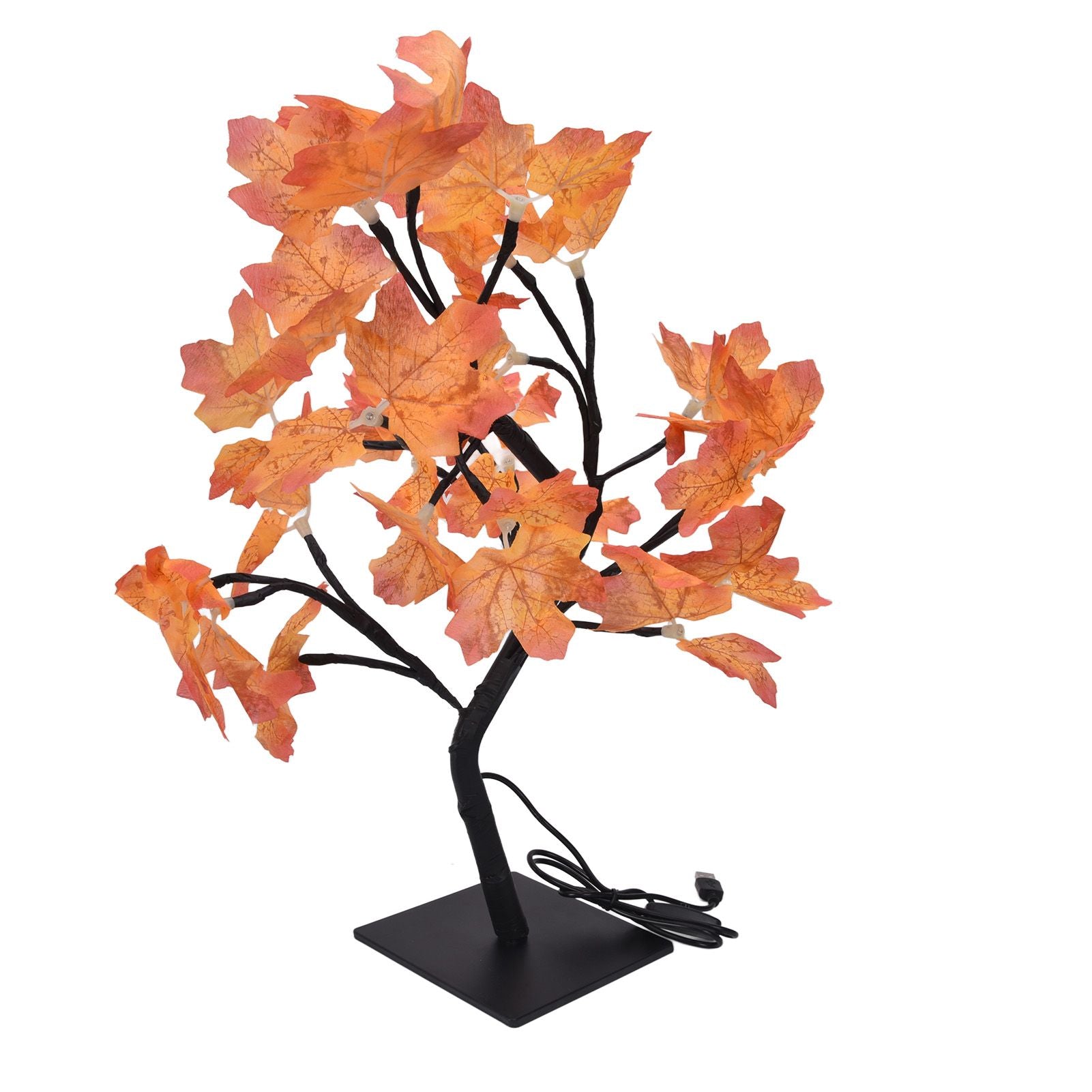 Fall Tree LED 24 Lights Warm Light Beads Romantic Style USB Power Supply Fall Light Up Thanksgiving Tree 5V V1294-YM0523-3119220025011