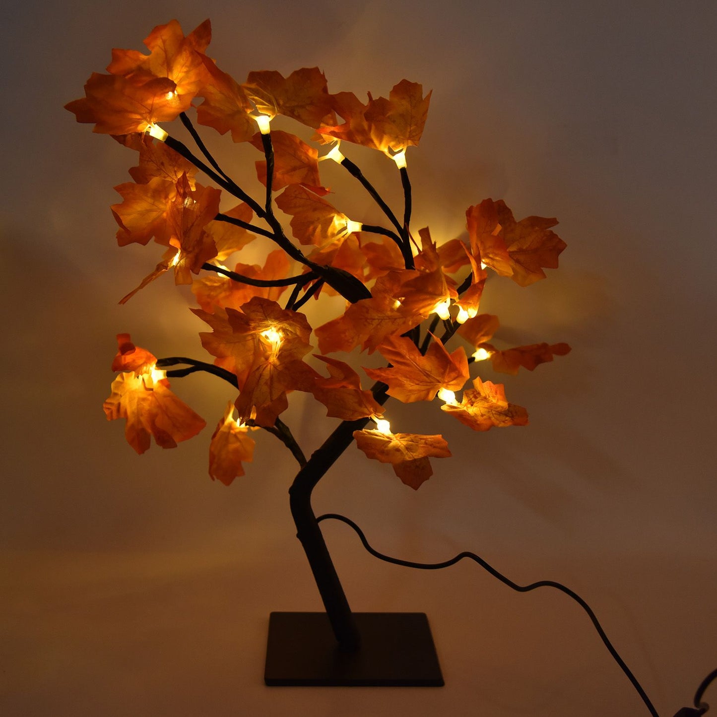Fall Tree LED 24 Lights Warm Light Beads Romantic Style USB Power Supply Fall Light Up Thanksgiving Tree 5V V1294-YM0523-3119220025011
