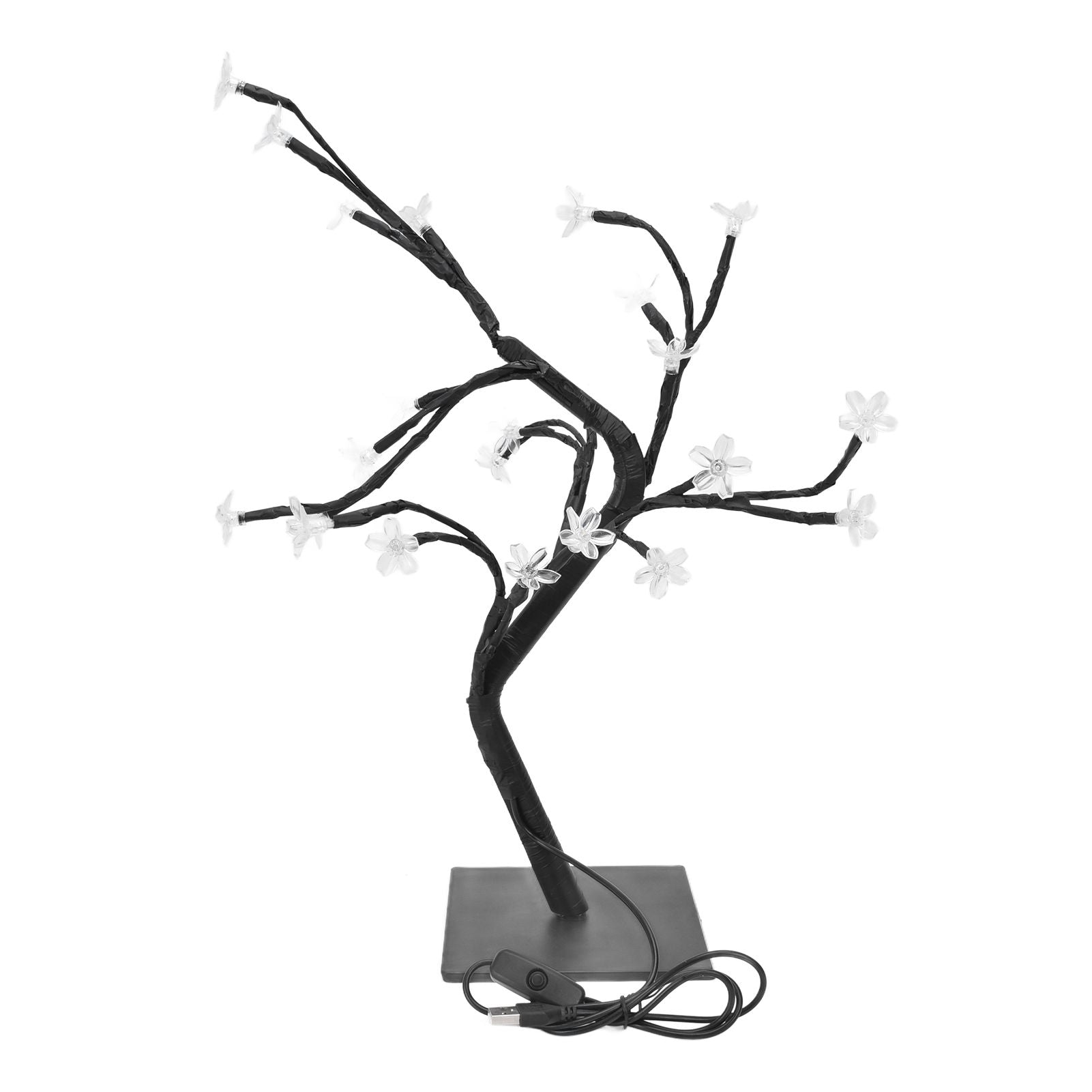 Cherry Blossoms Tree Lamp Plastic PVC Bonsai Light for Home Decoration USB Powered 24 LED V1294-YM0523-3119220025511