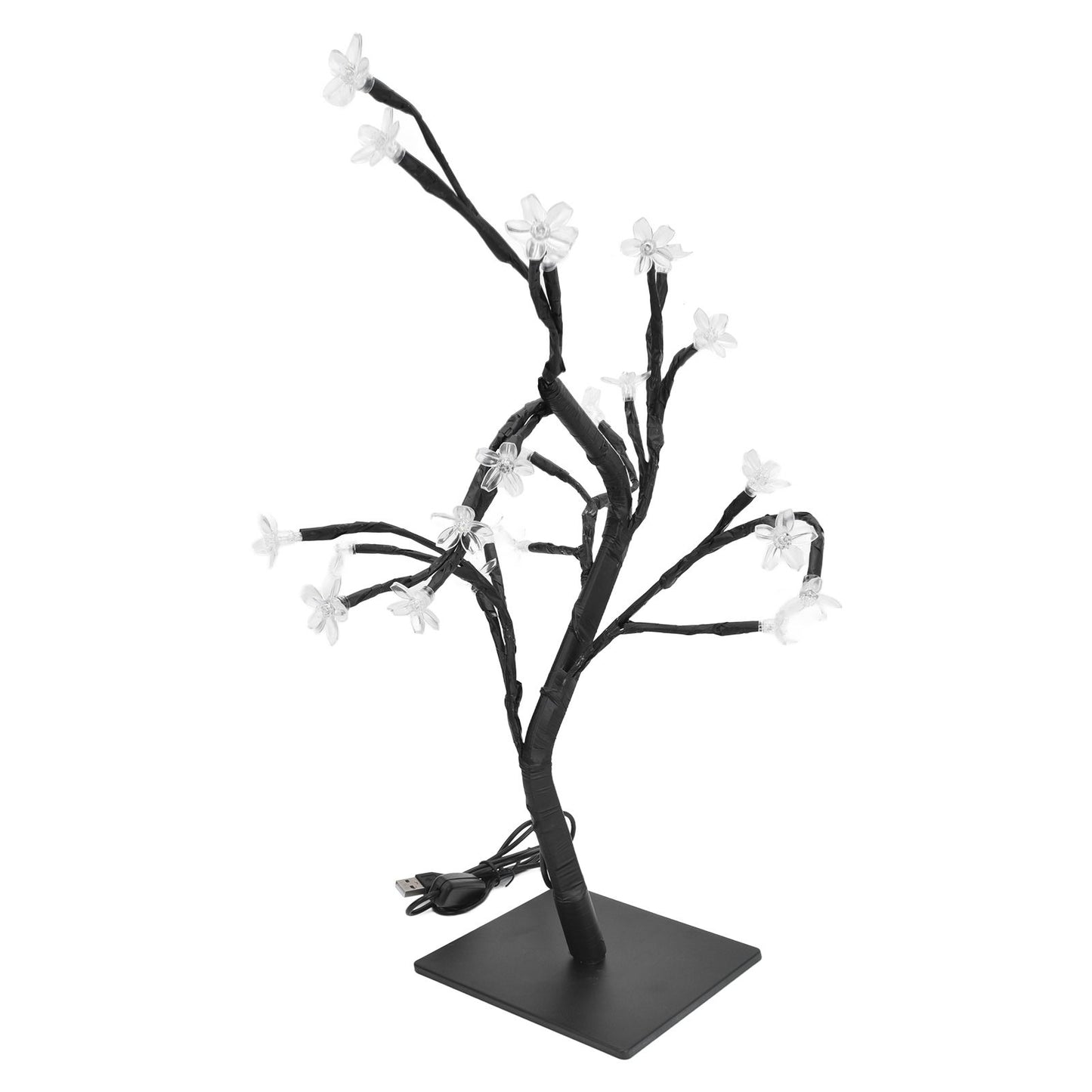 Cherry Blossoms Tree Lamp Plastic PVC Bonsai Light for Home Decoration USB Powered 24 LED V1294-YM0523-3119220025511