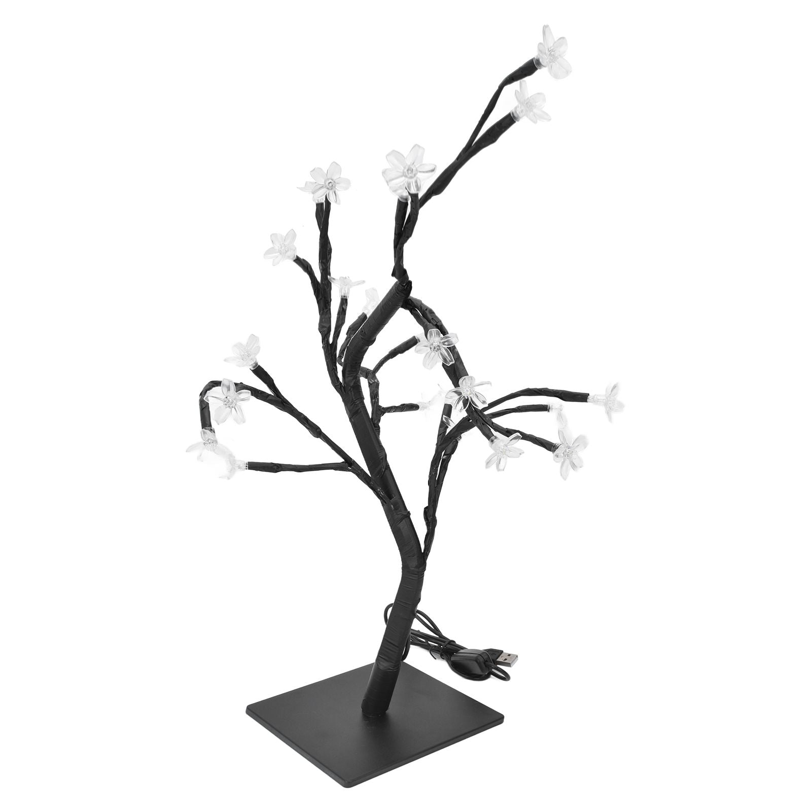 Cherry Blossoms Tree Lamp Plastic PVC Bonsai Light for Home Decoration USB Powered 24 LED V1294-YM0523-3119220025511