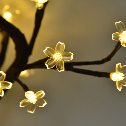 Cherry Blossoms Tree Lamp Plastic PVC Bonsai Light for Home Decoration USB Powered 24 LED V1294-YM0523-3119220025511