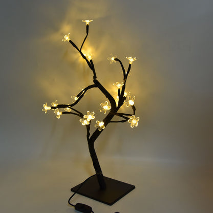 Cherry Blossoms Tree Lamp Plastic PVC Bonsai Light for Home Decoration USB Powered 24 LED V1294-YM0523-3119220025511