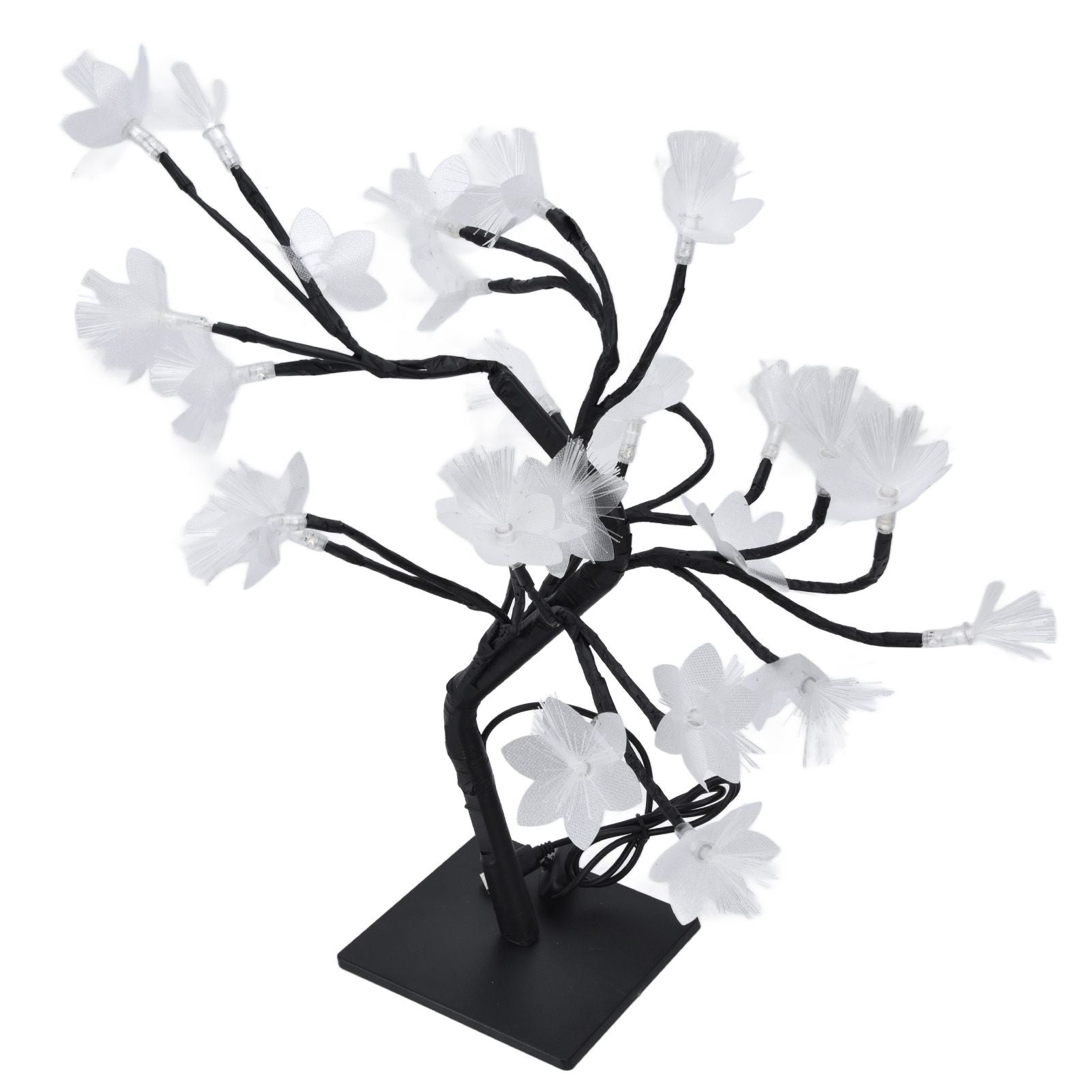 24LED Fiber Optic Tree Lamp USB Powered Simulation Flower Light for Household Decoration V1294-YM0523-3119220025611