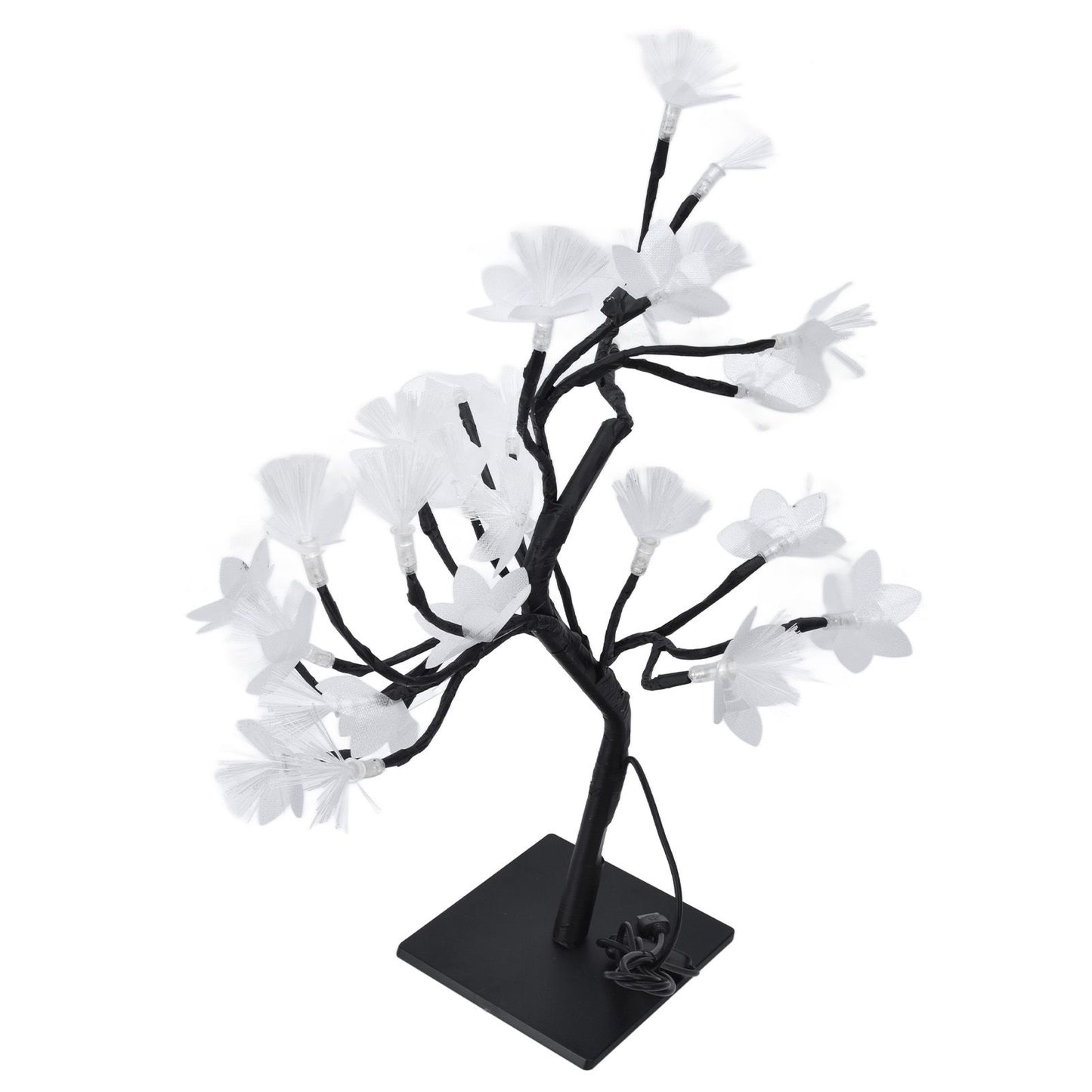 24LED Fiber Optic Tree Lamp USB Powered Simulation Flower Light for Household Decoration V1294-YM0523-3119220025611