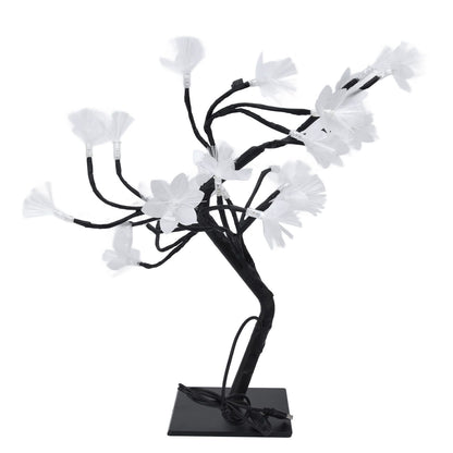 24LED Fiber Optic Tree Lamp USB Powered Simulation Flower Light for Household Decoration V1294-YM0523-3119220025611