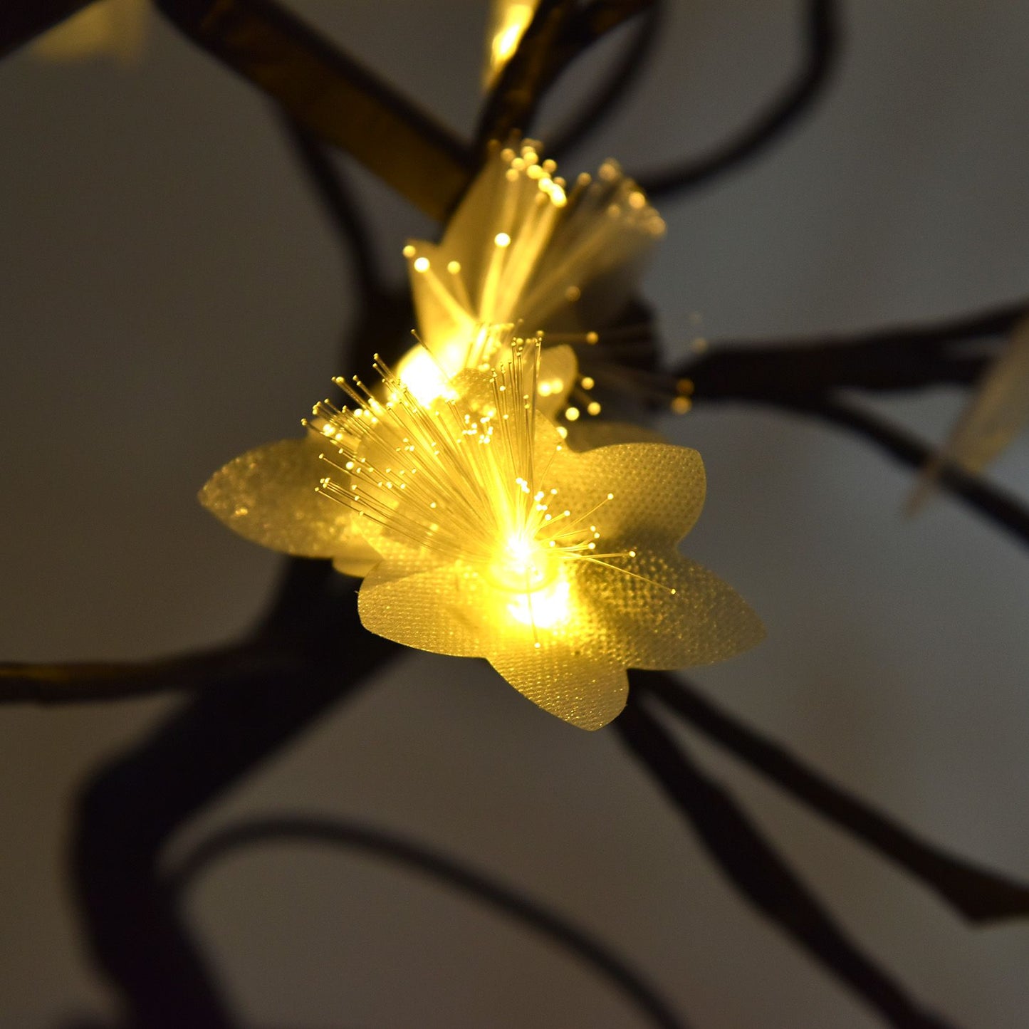 24LED Fiber Optic Tree Lamp USB Powered Simulation Flower Light for Household Decoration V1294-YM0523-3119220025611