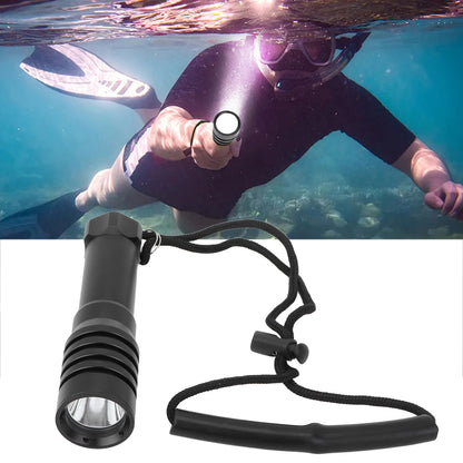 5000LM Diving Flashlight Underwater Diving Light 100m Depth Waterproof Torch for Night Fishing Canping V1294-YM0523-3119220026411