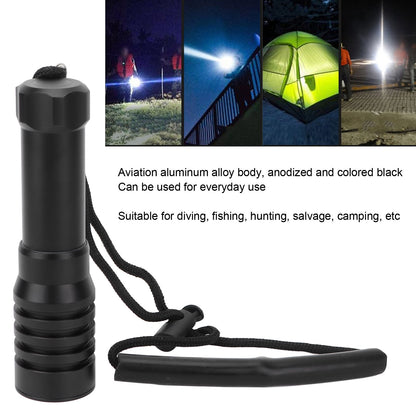 5000LM Diving Flashlight Underwater Diving Light 100m Depth Waterproof Torch for Night Fishing Canping V1294-YM0523-3119220026411