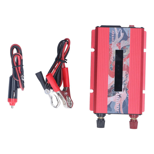 Pure Sine Wave Inverter DC 12V to AC 110V Multifunctional Power Battery Converter for Electrical ApplianceRed V1294-YM0523-3119220027312