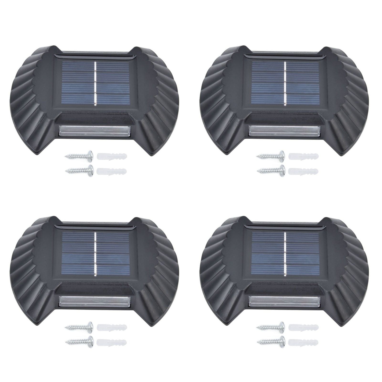 4 Sets Solar Wall Light Waterproof Multifunctional LED Solar Wall Light for Patio Yard Garden Outdoor V1294-YM0523-3119220027411