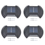 4 Sets Solar Wall Light Waterproof Multifunctional LED Solar Wall Light for Patio Yard Garden Outdoor V1294-YM0523-3119220027411