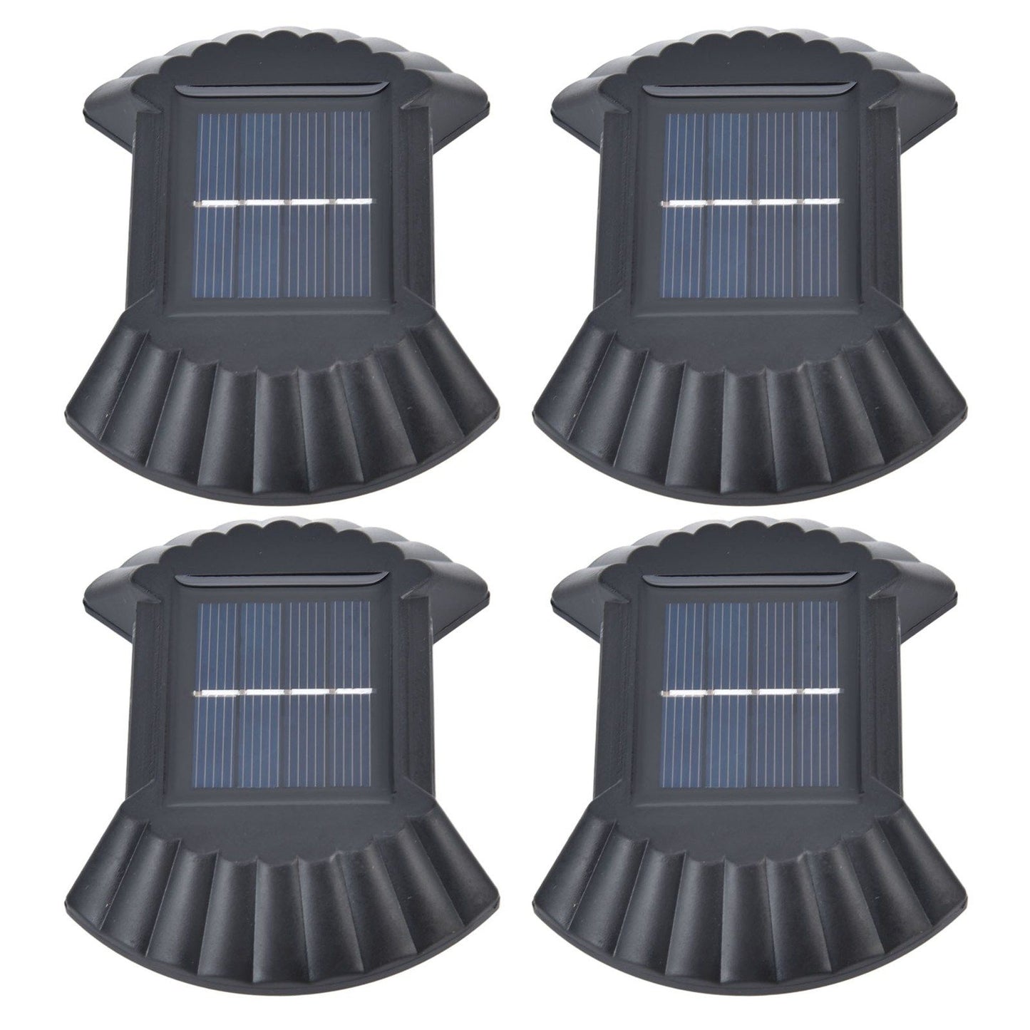 4 Sets Solar Wall Light Waterproof Multifunctional LED Solar Wall Light for Patio Yard Garden Outdoor V1294-YM0523-3119220027411
