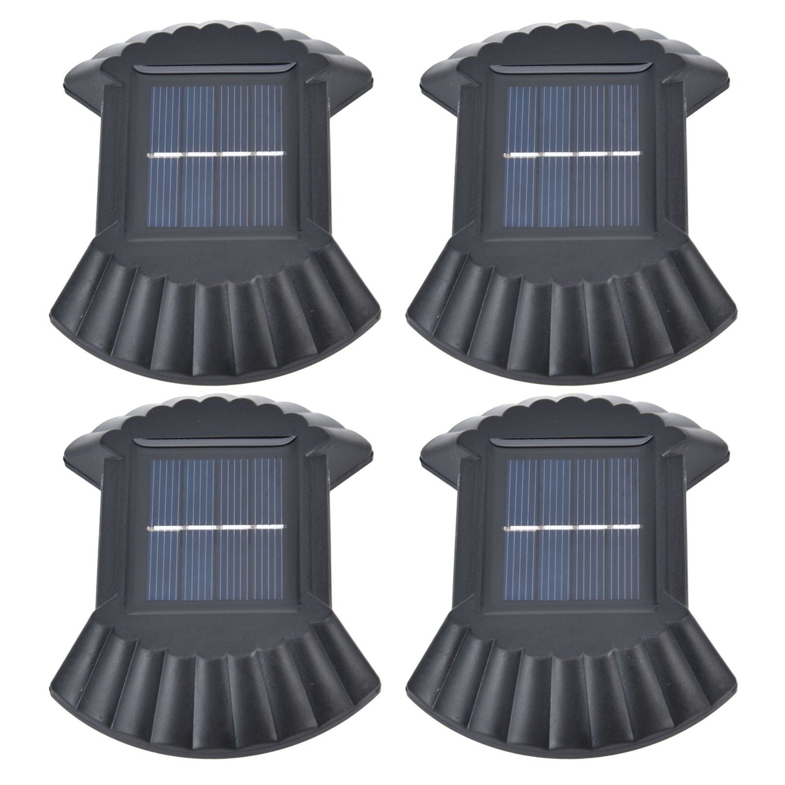 4 Sets Solar Wall Light Waterproof Multifunctional LED Solar Wall Light for Patio Yard Garden Outdoor V1294-YM0523-3119220027411