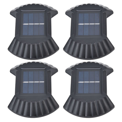 4 Sets Solar Wall Light Waterproof Multifunctional LED Solar Wall Light for Patio Yard Garden Outdoor V1294-YM0523-3119220027411