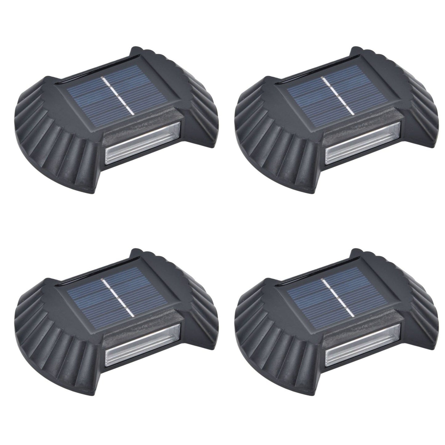 4 Sets Solar Wall Light Waterproof Multifunctional LED Solar Wall Light for Patio Yard Garden Outdoor V1294-YM0523-3119220027411