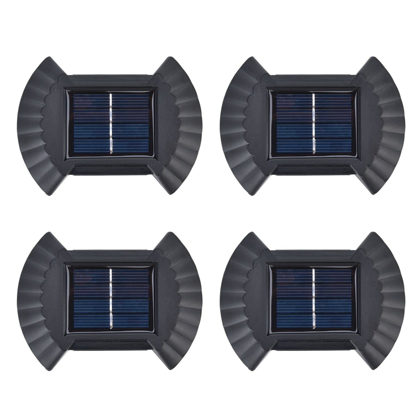 4 Sets Solar Wall Light Waterproof Multifunctional LED Solar Wall Light for Patio Yard Garden Outdoor V1294-YM0523-3119220027411