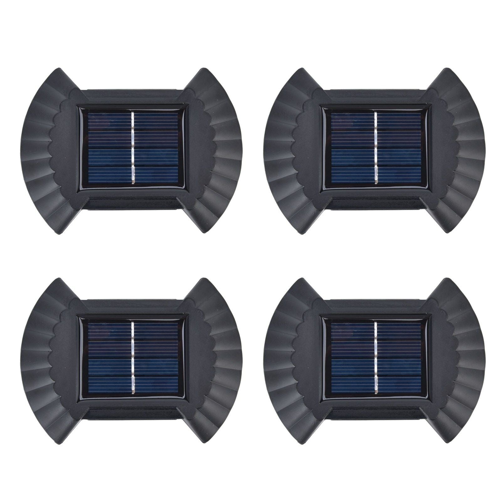 4 Sets Solar Wall Light Waterproof Multifunctional LED Solar Wall Light for Patio Yard Garden Outdoor V1294-YM0523-3119220027411