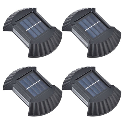 4 Sets Solar Wall Light Waterproof Multifunctional LED Solar Wall Light for Patio Yard Garden Outdoor V1294-YM0523-3119220027411