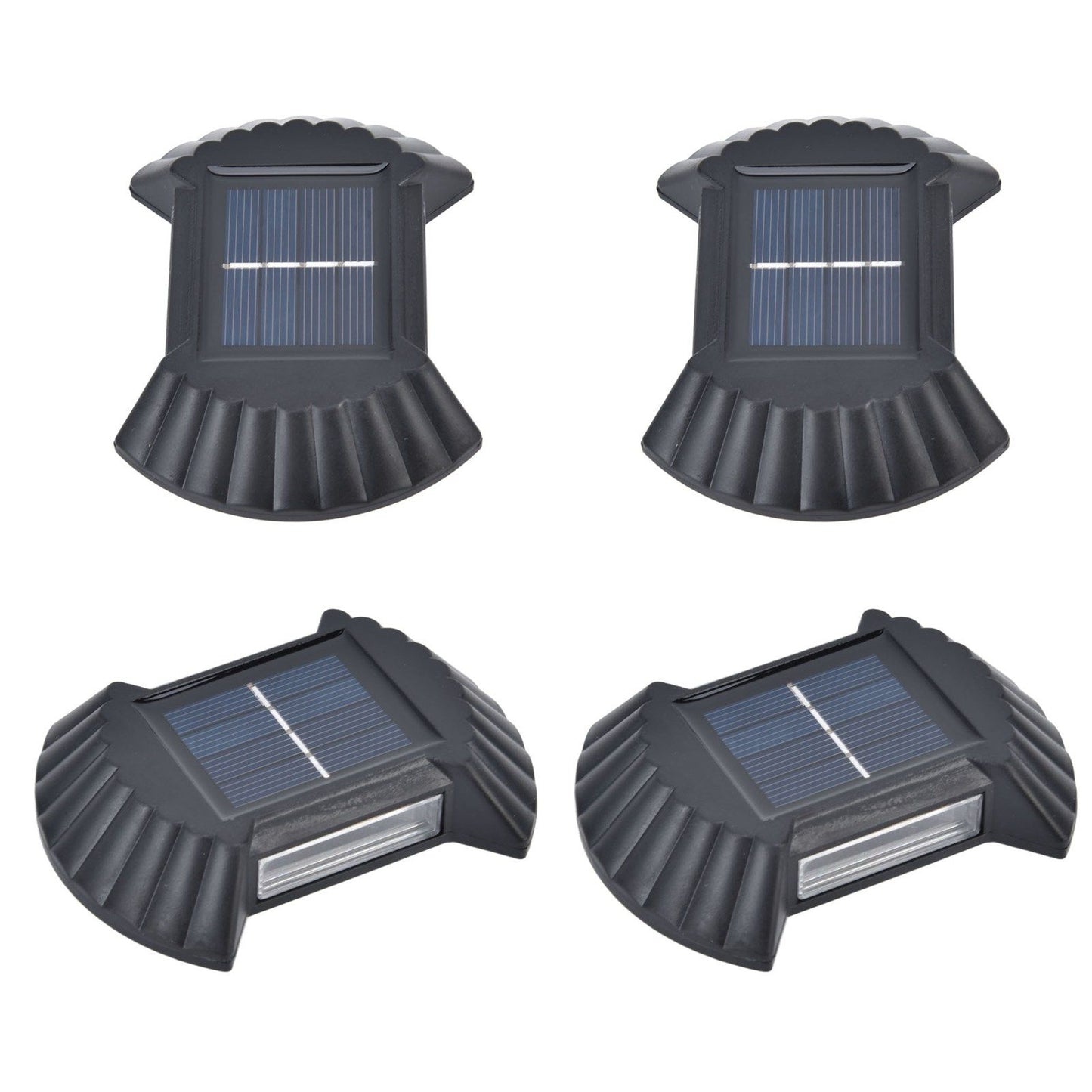 4 Sets Solar Wall Light Waterproof Multifunctional LED Solar Wall Light for Patio Yard Garden Outdoor V1294-YM0523-3119220027411