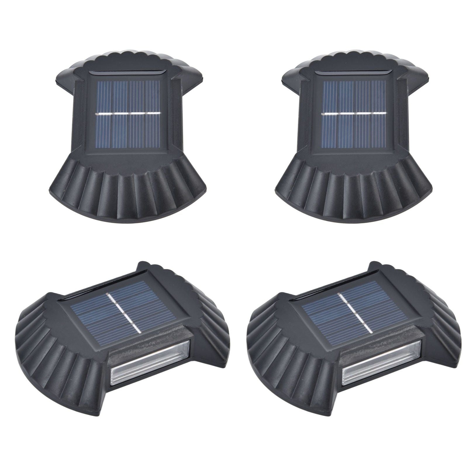 4 Sets Solar Wall Light Waterproof Multifunctional LED Solar Wall Light for Patio Yard Garden Outdoor V1294-YM0523-3119220027411