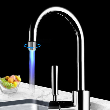 LED Water Faucet 3 Colors Changing RGB Temperature Control Multifunctional Kitchen Faucet for Kitchen Bathroom V1294-YM0523-3119220028111