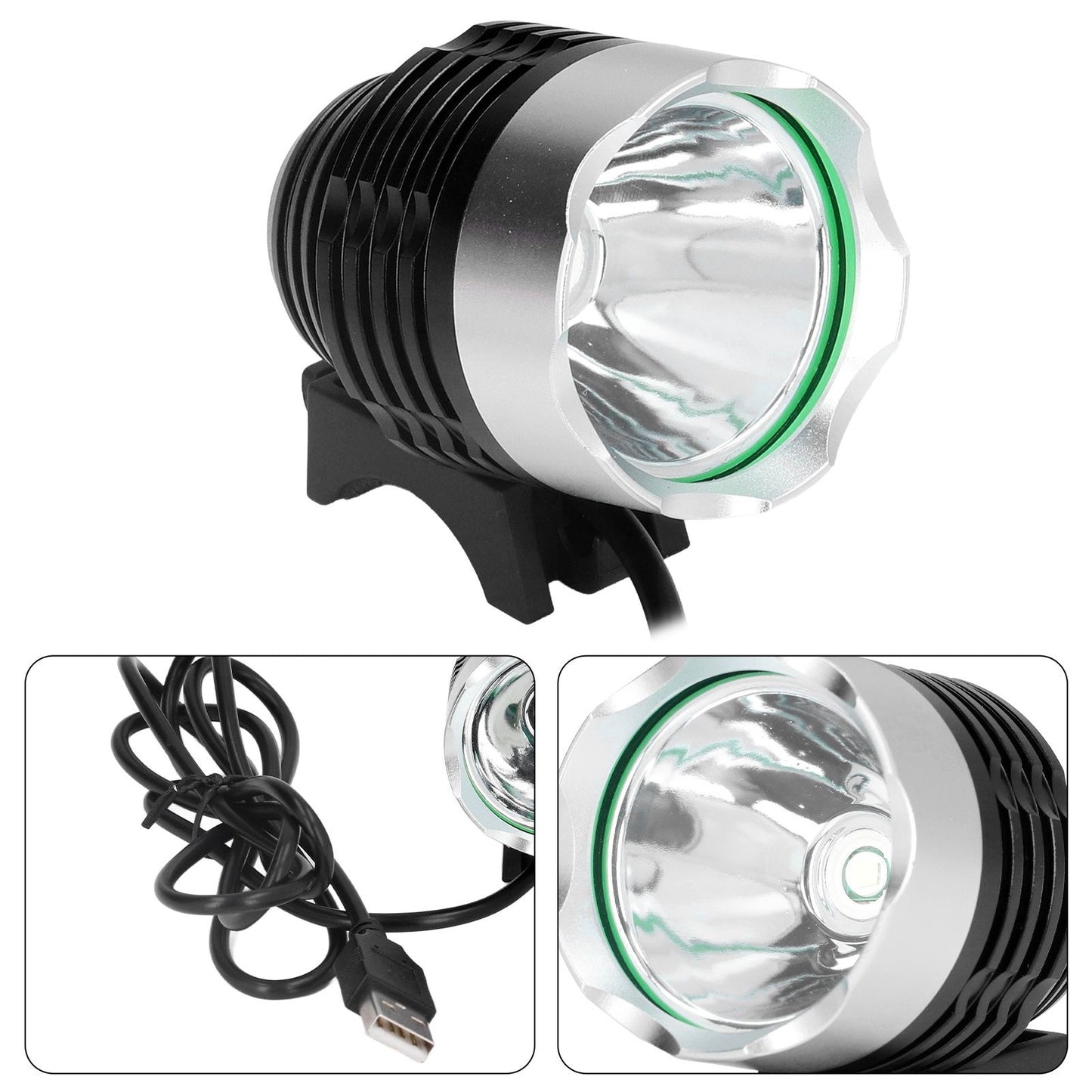 Bike Headlight LED Bicycle Front Head Light Super Bright USB Power Supply for Cycling V1294-YM0523-3119220028811
