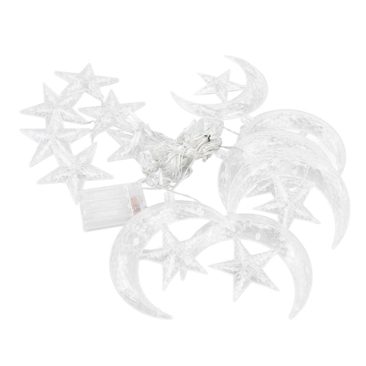 Star Moon String Lights 3.3yd 126LED Decorative String Lights for Ramadan Festival Wedding Party Home Terrace V1294-YM0523-3119220030511