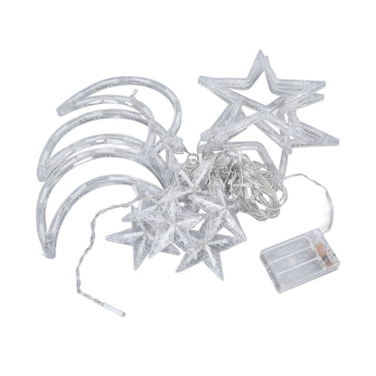 Star Moon Curtain String Lights Romantic Ambience 2 Lighting Modes 126 LED Ramadan Curtain Lights for V1294-YM0523-3119220030711