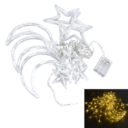 Star Moon Curtain String Lights Romantic Ambience 2 Lighting Modes 126 LED Ramadan Curtain Lights for V1294-YM0523-3119220030711