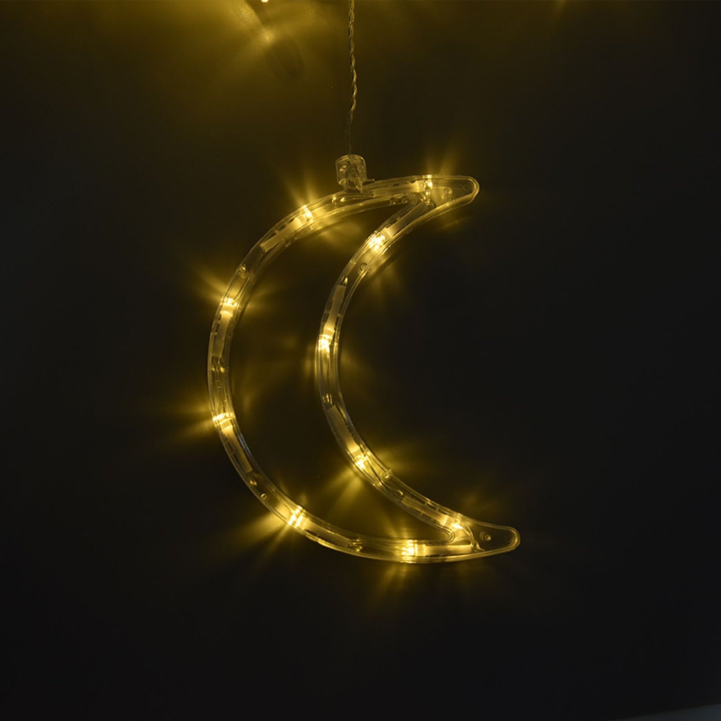 Star Moon Curtain String Lights Romantic Ambience 2 Lighting Modes 126 LED Ramadan Curtain Lights for V1294-YM0523-3119220030711