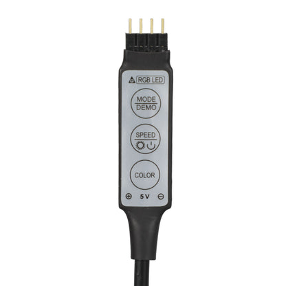 RGB LED Strip Lights Press Button Control 5V LED Lights with 3 Button Functions for Bedroom Kitchen Party V1294-YM0523-3119220030915