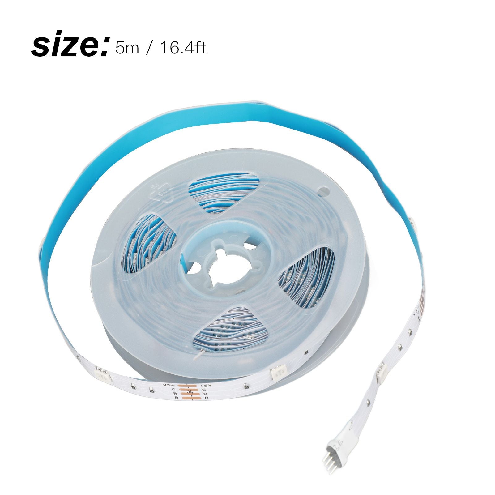 RGB LED Strip Lights Press Button Control 5V LED Lights with 3 Button Functions for Bedroom Kitchen Party V1294-YM0523-3119220030915